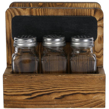 Solid Wood Napkin Holder Spice Rack